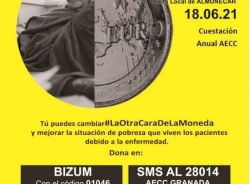 La AECC de Almuñécar sale este viernes a la calle para cambiar la otra cara de la moneda