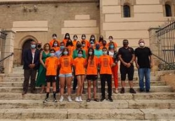 La alcaldesa felicita a las jugadoras cadetes del Asako tras su ascenso a Primera División Andaluza