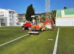 La Tenencia de Alcaldía de La Herradura lleva a cabo estos días mejoras en el campo de fútbol Las Tejas