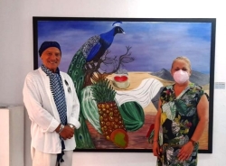 El artista donostiarra Juan Ilarraz lleva a cabo una exposición a beneficio de la AECC en La Galería de Almuñécar
