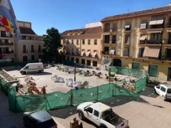 La obra de la Plaza de España cumple sus plazos dentro de la ‘cautela arqueológica’ y creación de empleo
