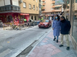 Las obras de rehabilitación la calle Alcalde Julio Fajardo de Almuñécar entra en su recta final