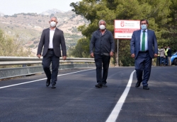Diputación finaliza las obras de ensanche de la carretera de Lentegí y el acondicionamiento de la vía entre Ítrabo y Molvízar