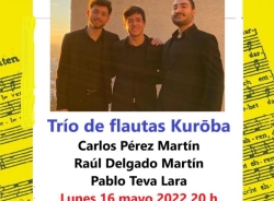 El concierto del Trío de Flautas Kuróba abre hoy la agenda cultural en Almuñécar de la segunda quincena del mes de mayo