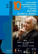 Baza acoge del 1 al 3 de junio la X edición del Concurso Internacional de Música de Cámara “Antón García Abril”