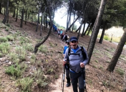Una veintena de senderistas participaron en la última ruta antes del verano que programó el AMD Almuñécar por tierras de Padul