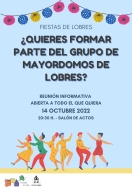 Lobres invita a todos los vecinos a participar en las Fiestas como Mayordomos