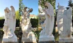 Diputación restaura dos esculturas de mediados del siglo XX en los Centros Sociales de Armilla