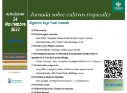 Caja Rural de Granada celebrará en Almuñécar una Jornada sobre Cultivos Subtropicales