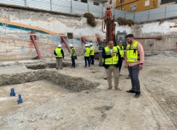 Este martes está previsto el hormigonado de la segunda planta del aparcamiento del nuevo Mercado Municipal de Almuñécar