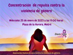 Concentración de repulsa contra la violencia de género
