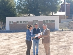 Diputación comienza las obras del campo de fútbol de Domingo Pérez