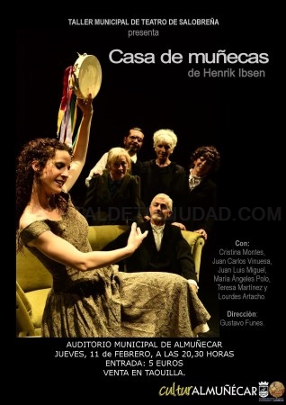 El Grupo de Teatro de Salobreña presenta hoy en Almuñécar la obra "Casa de Muñecas"