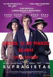 El Cine de la Casa de la Cultura de Almuñécar proyecta este jueves la película "Sufragistas".