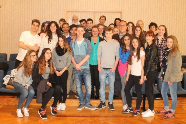 Un grupo de alumnos alemanes de intercambio visitan la Villa