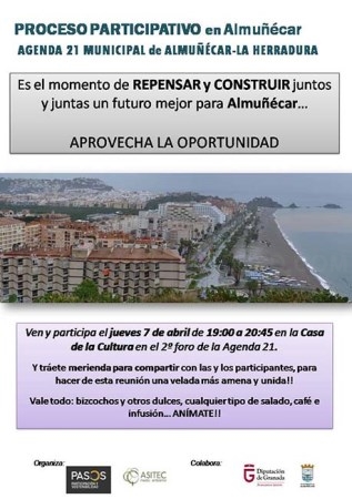 genda 21 Local de Almuñécar convoca a vecinos y colectivos al II Foro para consultar y diseñar el futuro medioambiental del municipio.