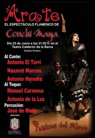 El espectáculo flamenco de Conchi Maya, ‘Arate’, sube este sábado al escenario del Teatro Calderón de la Barca