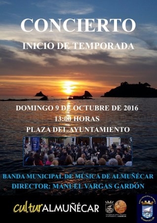 La Banda Municipal de Música de Almuñécar comienza este domingo la temporada de conciertos.