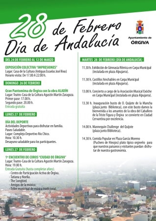 Órgiva dedicará el 28 F a consolidarse como Ciudad Cervantina por excelencia