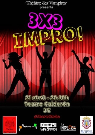 El espectáculo de improvisación ‘3x3 Impro’ llega al Teatro Calderón