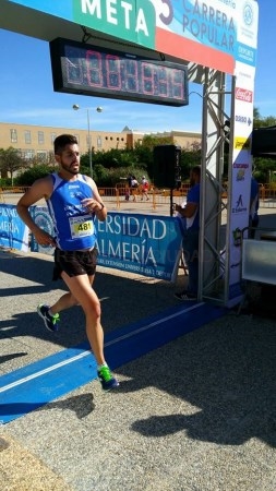 DAVID RUIZ VARGAS EN LA 5ª CARRERA POPULAR UNIVERSIDAD DE ALMERÍA.