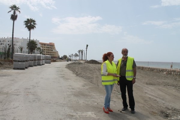 Dan comienzo las obras para finalizar la remodelación del paseo marítimo de Salobreña