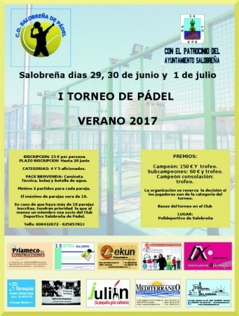 I TORNEO DE PADEL DE SALOBREÑA