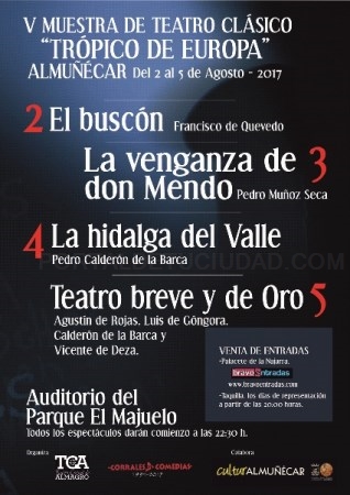 Almuñécar inaugura esta noche la V Muestra de Teatro Clásico “Trópico de Europa”