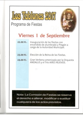 Las Fiestas de los Tablones cierran un verano cargado de celebraciones en los anejos