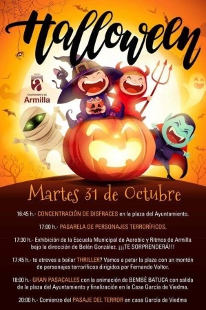 n “Halloween” solidario que recoge alimentos  destinados a Armilla Actúa