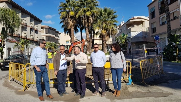 El Presidente de Mancomunidad visita las obras que se están acometiendo en Almuñécar y La Herradura.