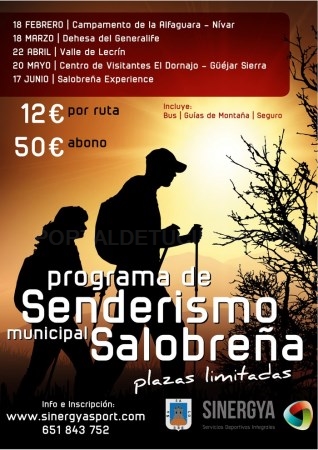 NUEVA EDICIÓN DEL “PROGRAMA MUNICIPAL DE SENDERISMO DE SALOBREÑA”