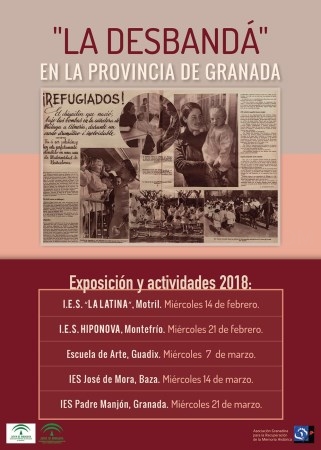 Cinco institutos de la provincia acogerán charlas y exposiciones para recordar “La Desbandá”