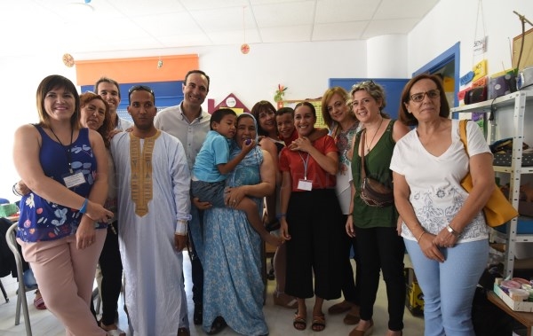 Visita a los niños saharauis de la residencia para discapacitados de Loja