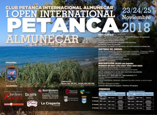 Almuñécar prepara el I Open Internacional de Petanca Almuñécar