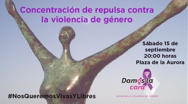 Concentración de repulsa contra la violencia de género