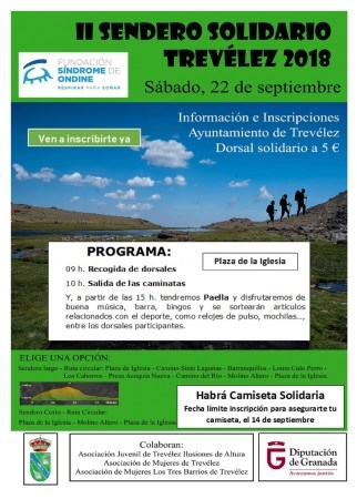 Más de 300 senderistas participan en el II Sendero Solidario de Trevélez a favor de la investigación del Síndrome de Ondine