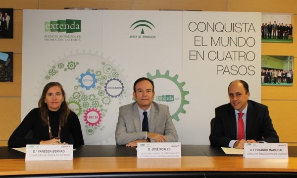 EXTENDA Y CAJASUR FIRMAN UN ACUERDO PARA FACILITAR SERVICIOS FINANCIEROS A FIRMAS ANDALUZAS CON PROYECTOS INTERNACIONALES