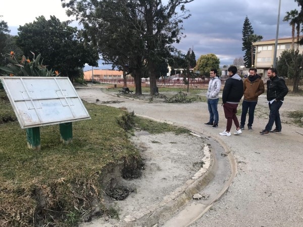 Nuevas Generaciones de Motril denuncia el estado crítico del Parque de los Pueblos de América