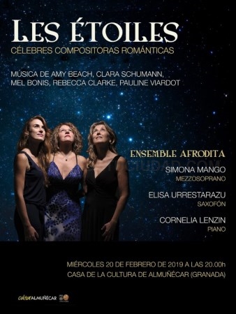 El concierto de Les Etoiles Ensemble Afrodita abre este miércoles la agenda cultural de la semana en Almuñécar