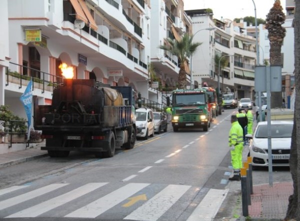 Arrancan las obras de pavimentación de varios viales en La Herradura