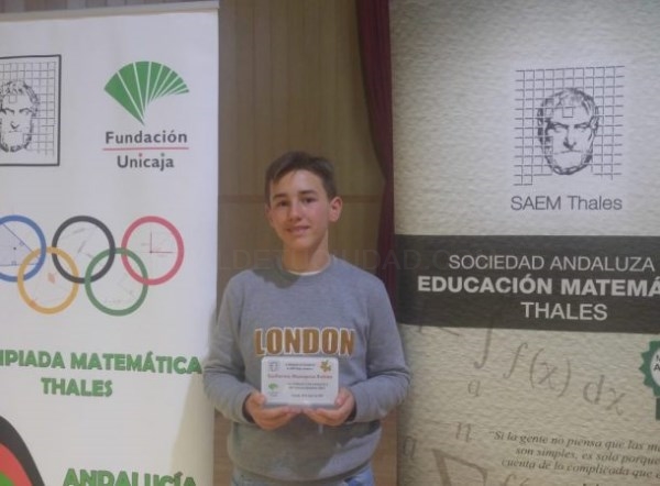 El estudiante sexitano Guillermo Masegosa Robles (IES Antigua Sexi de Almuñecar) se clasifica para la Fase Nacional a la Olimpiadas Matemáticas – Thal