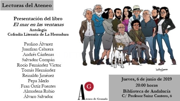 Este jueves se presenta en Granada el libro El mar en las ventanas de la Cofradía Literaria de La Herradura