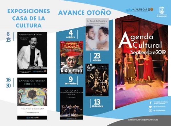 AGENDA CULTURAL ALMUÑÉCAR LA HERRADURA SEPTIEMBRE 2019