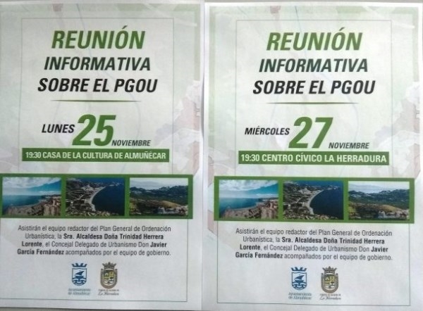 El Ayuntamiento sexitano celebrará charlas informativas sobre la Revisión el PGOU en Almuñécar y La Herradura