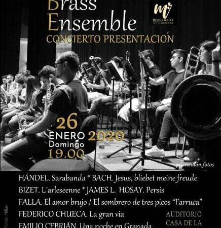 Almuñécar acoge el domingo día 26 la presentación de Mediterranean Brass Ensemble