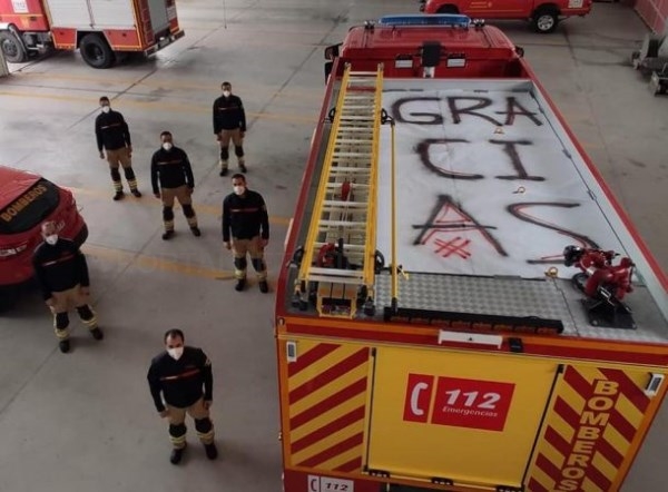Los Bomberos de Almuñécar dan las gracias a los vecinos por la solidaridad y comportamiento
