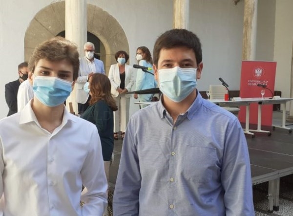 Los alumnos del IES Antigua Sexi de Almuñécar, Abel Raimundo de Haro y Carlos Pérez, homenajeados por Universidad de Granada
