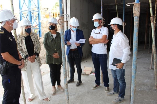 La nueva Jefatura de la Policía Local está ejecutada a más del 20 por ciento tan solo 4 meses después del inicio de las obras