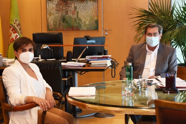 Visita de la presidenta de la Mancomunidad de Municipios de Huéscar